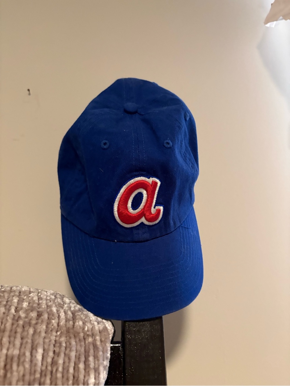 Braves Blue Baseball Cap with Red 'a' Patch